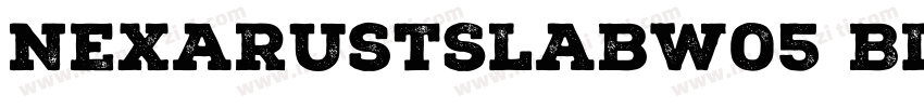 NexaRustSlabW05 Black字体转换
